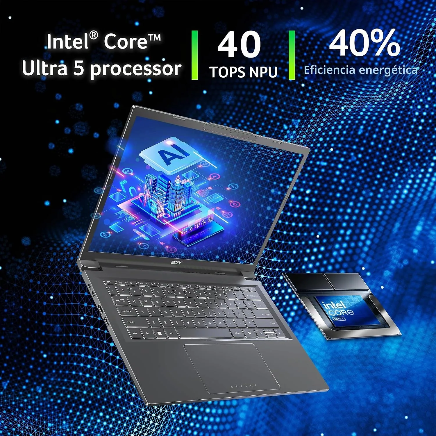 Acer Aspire 14 AI Copilot+ PC (Intel Core Ultra 5 226V, 16GB, 512GB) — foto 2